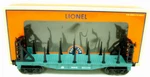Lionel 6-26030 New York Central Flatcar W/bulkheads. Fixed Price $26.00.