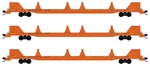 Micro-trains Mtl N-scale Csx Rail Repair Mow Flat Car Set Runner 3-PACK. Fixed Price $123.59.