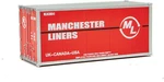 New Walthers 20 Smooth-side Container Manchester Liners Ho Scale Free Us Ship. Fixed Price $17.49.