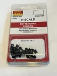 Micro-trains Bettendorf Trucks Medium Extension Scale Mag Couplers Free Ship. Fixed Price $20.00.