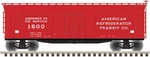 Atlas Scale 40' Wood Reefer 3-RAIL American Refrigerator Transit/art #1600. Fixed Price $86.99.
