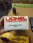 Lionel Cheerios Billboard Reefer 6-9832 W/box. Fixed Price $64.71.