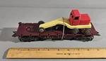 Vintage Marx Scale Erie 4528 Flat Car With Metal Friction Action Grader. Fixed Price $20.00.
