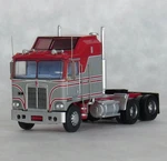 Trainworx (n-scale) #41061 Kenworth K100 Aerodyne Tractor Gray/red. Fixed Price $44.95.