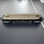 Lionel Gauge Flat Car Black/beige Plastic 3-RAIL Analog Mpn 6262 6424-II. Fixed Price $27.00.