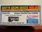 Micro-trains Grit N'grime 2-BAY Covered Hopper Car Kit Up-cnw 175505 2200-003. Fixed Price $41.00.