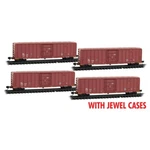 Micro Trains Scale Norfolk Southern Box Car 4 Pack #227 Jewel Case 98300227. Fixed Price $131.94.