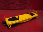 Lionel #6121 Gauge Yellow Metal Flat Car . Nice!. Fixed Price $12.50.