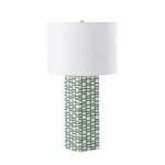 Atlas Lighting & Home PL11054-GN Etten Table Lamp Green With White. Fixed Price $278.00.