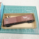 Ho Scale Athearn Atsf Chief Box Car 11074 Freight Brown. Fixed Price $10.00.
