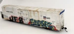 Ho Scale Atlas Master 64' Reefer Weathered / Graffiti. Fixed Price $148.00.