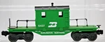 Lionel 6-6427 Gauge Burlington Northern Maintenance Caboose 1:48 Scale Green. Fixed Price $24.99.