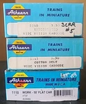 Lot Of Vtg Athearn Blue Box Kits: 5360 And 5363 Cabooses & 1110 Flat Car Nos. Fixed Price $17.99.