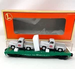 Lionel 6-17551 New York Central Flatcar With (2) Ford Pick Up Trucks. Fixed Price $42.99.