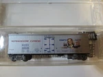 Micro-trains 58560 36' Wood Sheath Ice Reefer, Pepsi Pcex 58506 Ln W/box. Fixed Price $12.99.