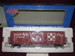 New Atlas 7504-1 Evans 53' Double Plug Door Ralston Purina Boxcar, 2 Rail. Fixed Price $66.49.