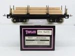 Standard Gauge Mth Tinplate 10-1072 #211 Black W/brass Trim Flatcar. Fixed Price $158.95.