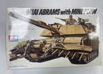 M1A1 Abrams W/ Mine Plow - Tamiya 1/35 Scale Assembly Started KIT#35158. Fixed Price $29.99.