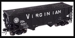 Atlas "o" 50 Ton War Emergency Hopper Car 6426-3 Virginian #15722 (3 Rail) New!. Fixed Price $49.99.