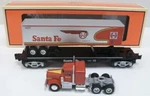 Lionel Santa Fe Warbonnet Flatcar Tractor Trailer Truck Lots 6-52523! Gauge. Fixed Price $119.85.