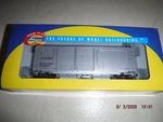 Athearn Ho Santa Fe 40' Double-door Silver Car #202025 Item #70899 Nos W/box. Fixed Price $24.00.