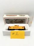 Bachmann Ho Scale Red Yellow Union Pacific Freight Train Caboose Up 25743. Fixed Price $10.99.