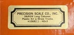 Precision Scale Co. 10682.1 HON3 D&rgw Long Caboose Kit. Fixed Price $50.99.