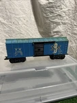 Marx Gauge Boston Maine Blue Sliding Door Box Car Bm 77003 Train O27. Fixed Price $15.00.