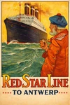 Red Star Line To Antwerp Poster - 24X36 Vintage Nautical Art Print $59.95. Fixed Price $59.95.