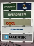 Usa Trains Intermodal 6 Container Set G Scale Used. Fixed Price $275.00.