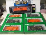 X Work Train Lot Of 1-ATLAS GP-40 "pumpkin" Dcc/sound And 7 Cars. Fixed Price $525.00.