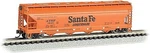 Bachmann Acf 56' 4-BAY Center-flow Hopper Santa Fe #101414 Scale Model. Fixed Price $34.65.