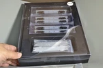 108007 Scale Micro Trains Dodx Navy 5 Unit Flat Car Set. Fixed Price $195.95.