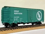Intermountain, Ho. Assembled Kit. Great Northern 12 Panel 40 Box Car. GN#19025. Fixed Price $22.50.