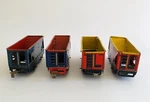 Marx 554 General Coal Hopper Train Cars Lot Of Northern Pacific Tin. Fixed Price $54.95.