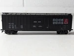 Athearn Ho Scale 50' Rohm And Haas Nirx 42879 Rib Side Thrall Door Box Car. Fixed Price $6.99.