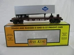 Mth Railking O/O-27 Brown Rdg 9475 Reading Flat Car W/ Semi Trailer #30-7017C Ex. Fixed Price $37.99.