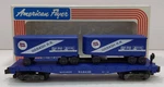 American Flyer 6-48502 Scale Wabash Flatcar W/trailers Ln/box. Fixed Price $19.99.