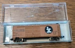Illinois Central 50' Standard Box Car Weathered Micro-trains #180 44 530 Scale. Fixed Price $18.00.
