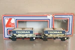 Lima 305637 Weathered Painted Rake Of 2 Yeoman Procor Hopper Pca Wagon 1NZ. Fixed Price $78.04.