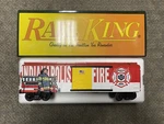 + Mth Gauge Railking Indianapolis Fire Department Box Car 30-74994 Nib *st. Fixed Price $54.99.