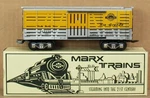 New/modern Marx 7357 Rio Grande/d&rgw Slotted Stock Car O-gauge Nos (green Box). Fixed Price $129.99.