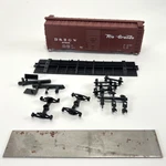 Accurail 3207 & Rgw 40 Box Car Kit - Ho Rio Grande Complete. Fixed Price $16.99.