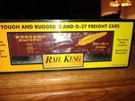 Mth Rail King 30-7444 "western Pacific Boxcar" Rides Like Feather, New!!. Fixed Price $25.00.