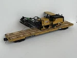 Mth Scale Rail Httx 93222 Flat Car W/a Caterpillar PM822 Cold Planer. Fixed Price $265.00.