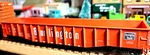 Athearn HO=1/87 Burlington Red Gondola Built 4 Layout C & Q R.r. RTR-#83125. Fixed Price $12.98.