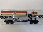 LIONEL6-26382 Lrrc-flatcar W/ Diecast Truck & Tanker Trailer Ln In Box. Fixed Price $60.00.