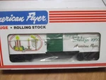 Amer Flyer 6-48309 '90 Seasons Greetings Boxcar (12/11/25) Chicago Collection. Fixed Price $29.00.