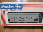 Amer Flyer 6-48604 Milw Hopper (12/11/25) Chicago Collection. Fixed Price $23.00.