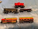 Marx Trains #54 Kansas City Southern A-b Diesel Set Tin Litho. Fixed Price $280.00.